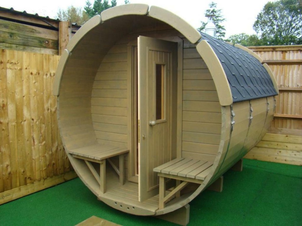 Sauna Gartensauna  Aussensauna  Saunafass Fassauna 383859 