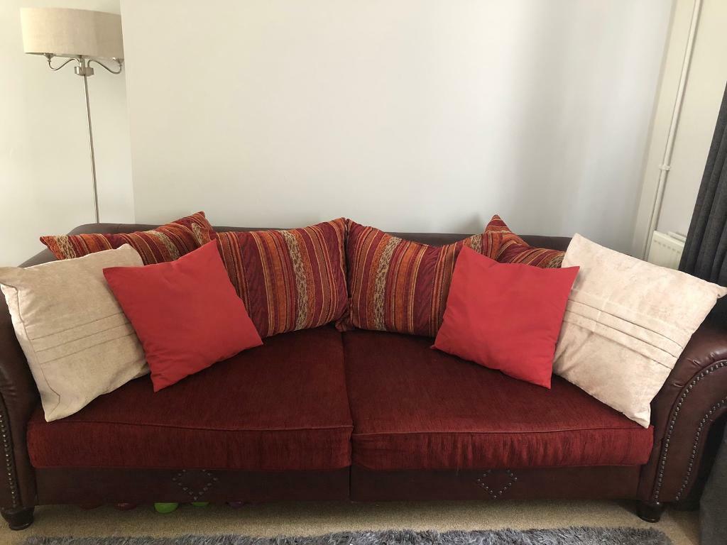 Large German sofa with cushions in Woking, Surrey Gumtree