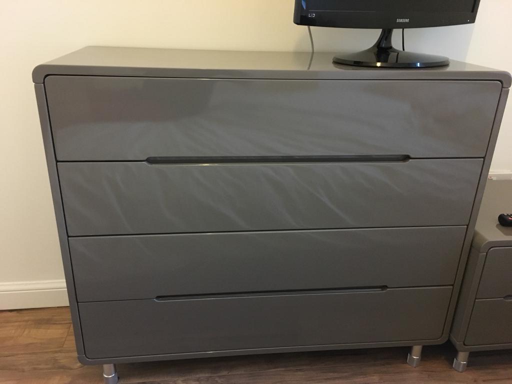 Dwell Stone Gloss Chest of Drawers in Dunfermline, Fife Gumtree