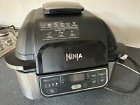 Ninja Foodi Health Grill and Air Fryer 5.7L Brushed Steel and Black