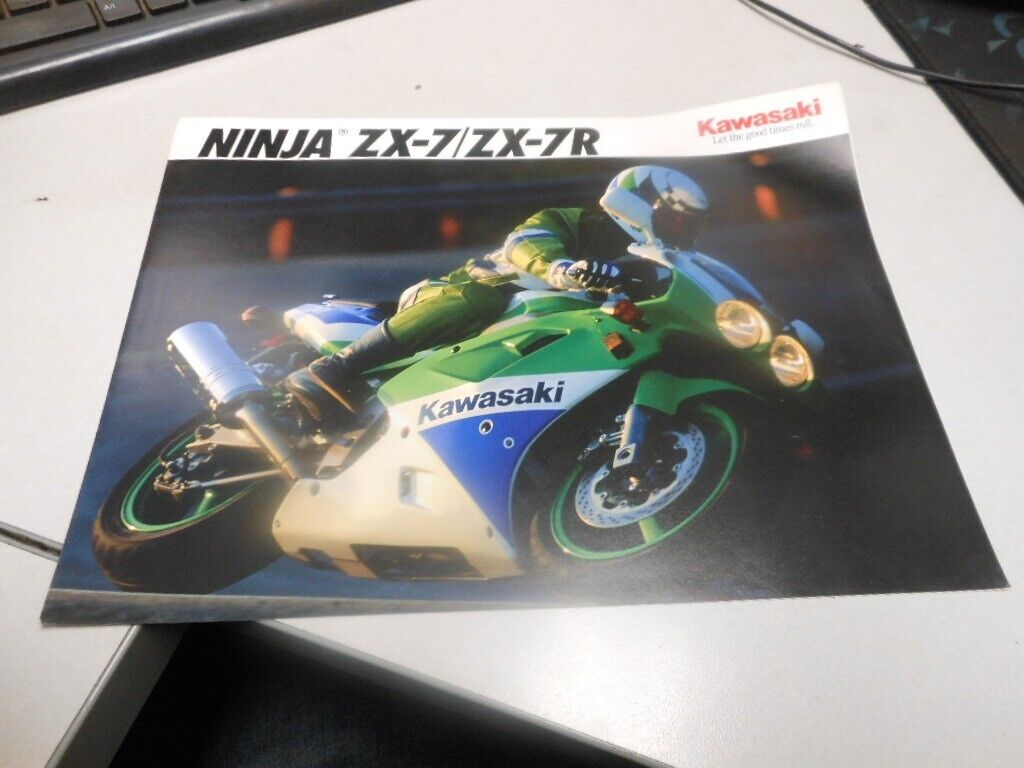 Kawasaki Factory Dealer Brochure 1992 Ninja ZX-7 ZX-7R 99969 Kawasaki Factory Dealer Brochure 1992 Ninja ZX-7 ZX-7R 99969