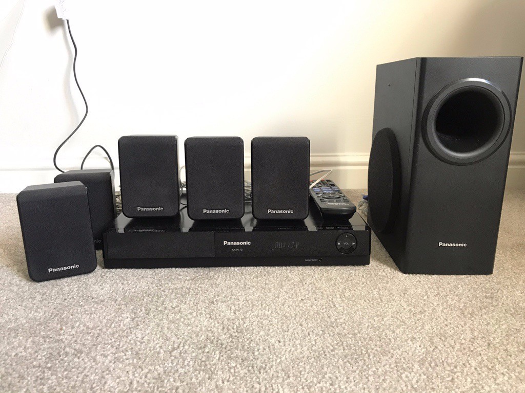 5.1 HDMI surround sound and DVD player - Panasonic SA-PT70 | in