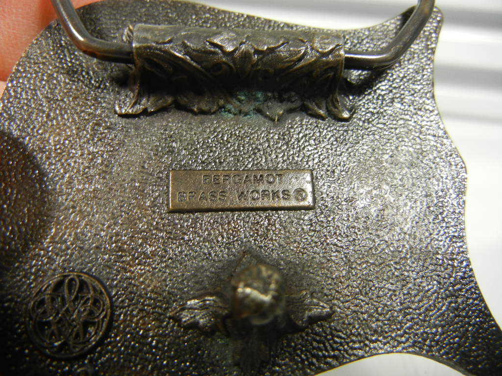 USA 1980 Olympic Brass Belt Buckle .. Bergamot Brass Works