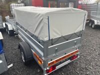 BRAND NEW 6X4 (B202) DOUBLE BROADSIDE BORO TRAILER WITH FRAME AND 50CM COVER 750KG