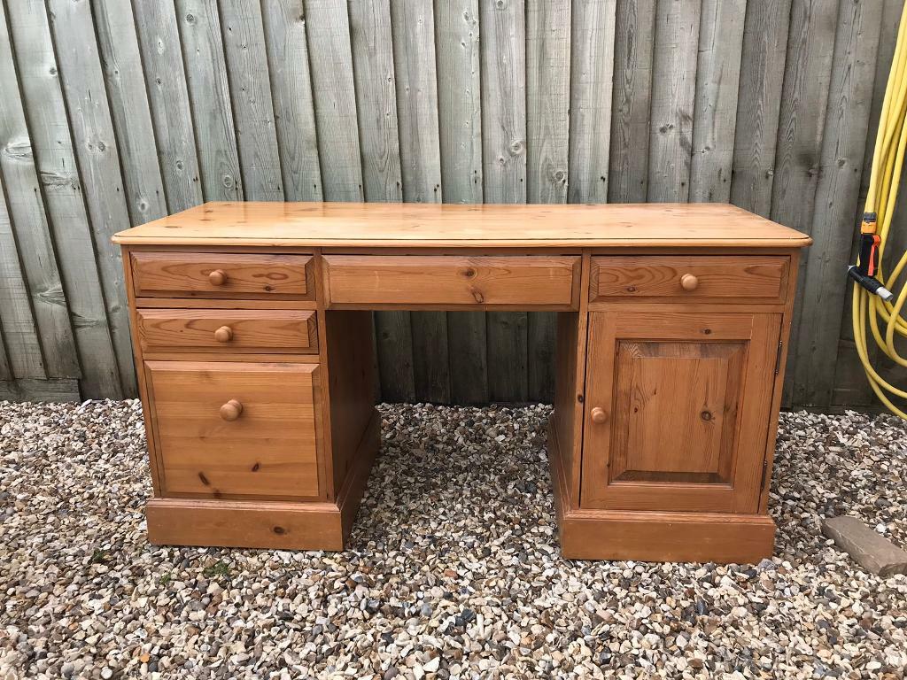 Pine office desk in Malmesbury, Wiltshire Gumtree