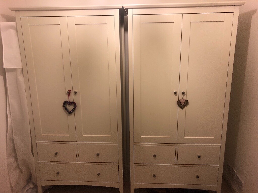M S Hastings Ivory Double Wardrobes In Newton Mearns Glasgow