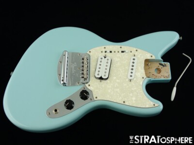 Fender Kurt Cobain Jag-Stang HS Guitar Parts LOADED BODY, Alder Sonic Blue