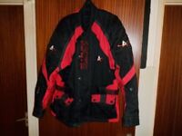 Akito Cobra Maxx, Waterproof Textile Motorcycle Jacket, Size XXL, Recently Professionally Cleaned.