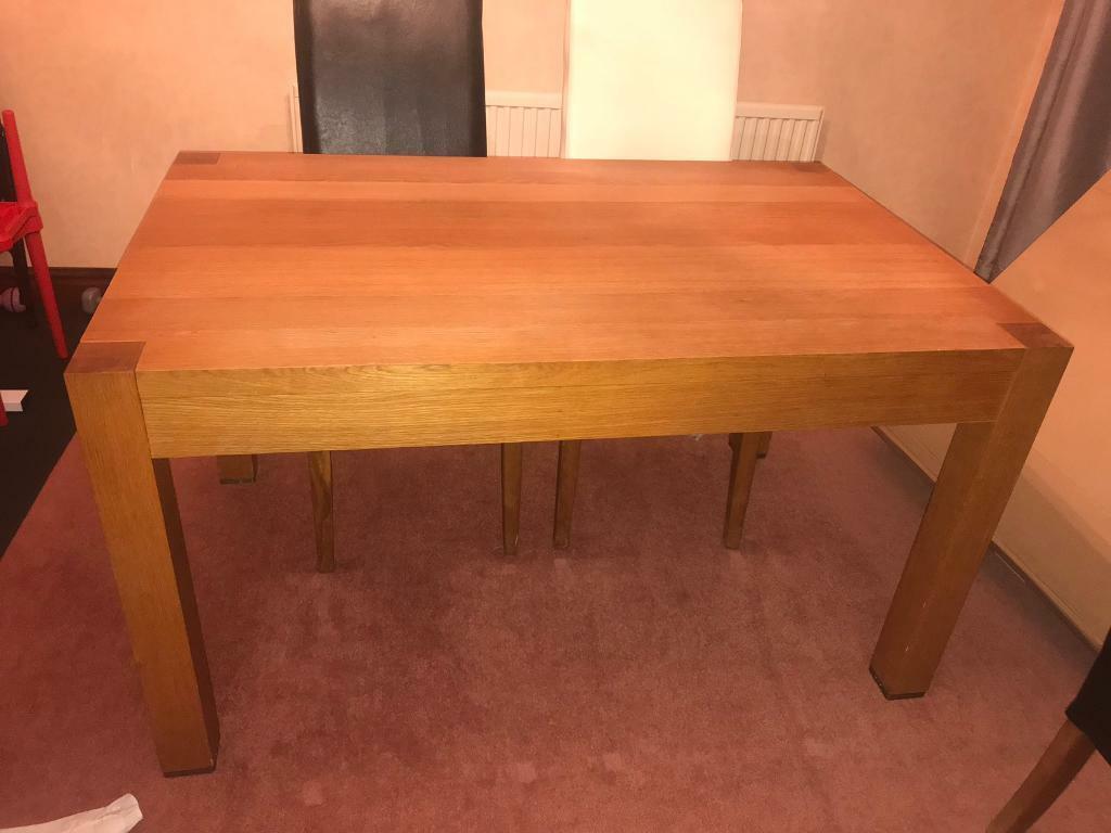 Solid Oak Dining Room Table | in Dunstable, Bedfordshire | Gumtree