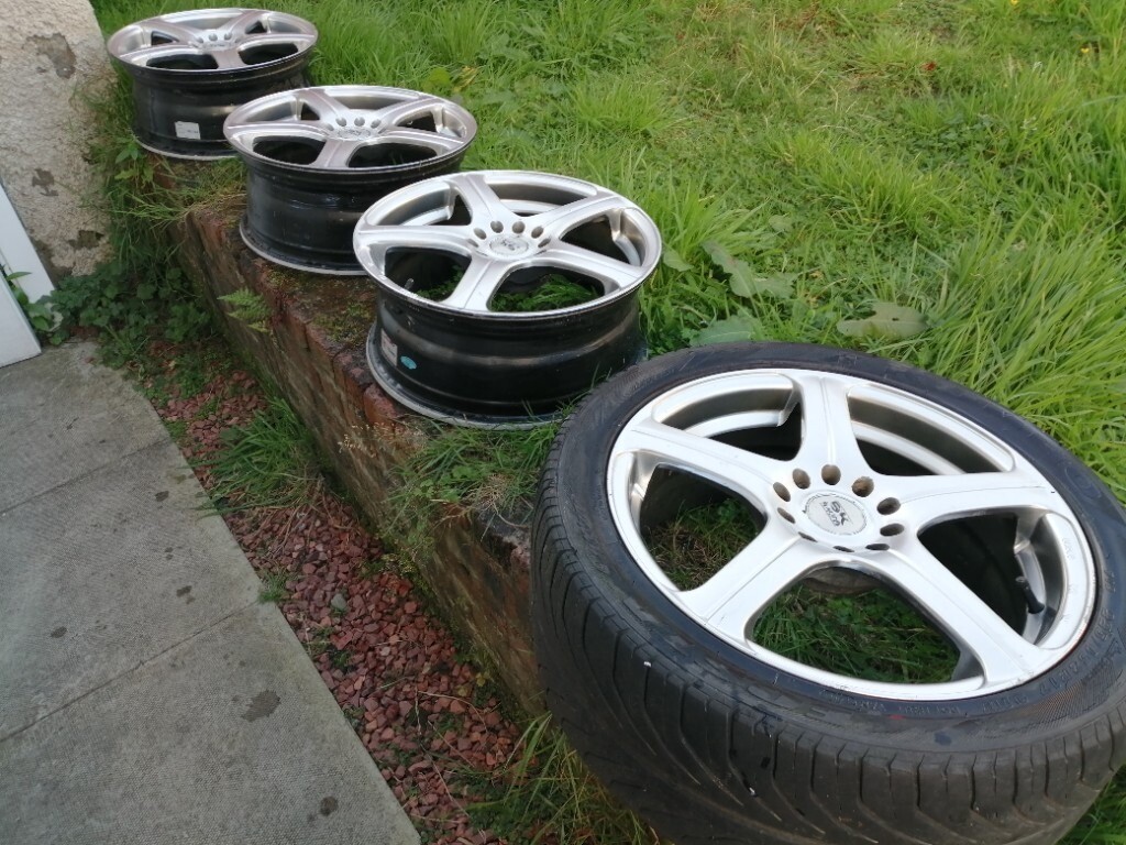 Bk racing 17 inch alloy wheels in Springburn, Glasgow Gumtree