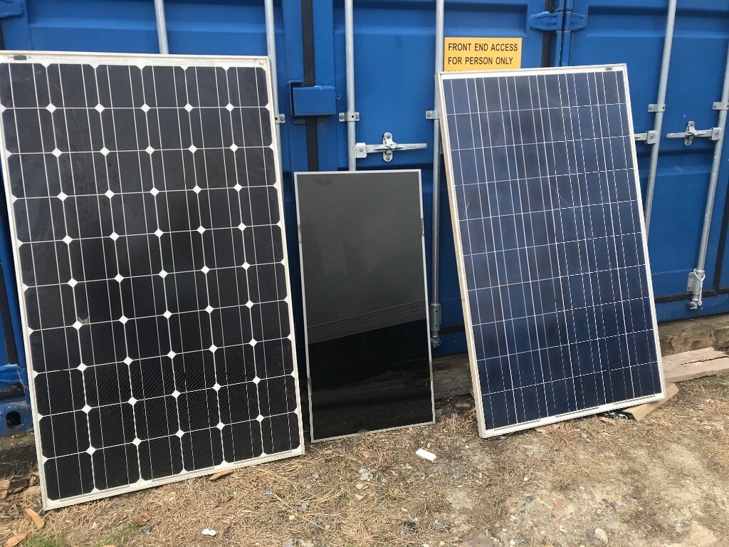 solar panels 230w and 240 w for sale used 35pounds per panel in