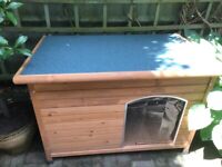 Large Norfolk Wooden Dog Kennel (Insulated, Removable Floor, Easy Clean)