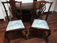 2 vintage victorian chairs bought from auctioneer