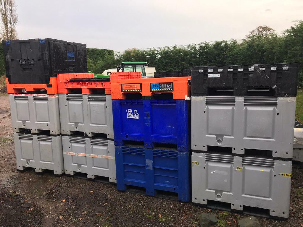 HDPE Plastic Pallet Box Stillage Storage Bins (Dolav Saeplast Shoeller