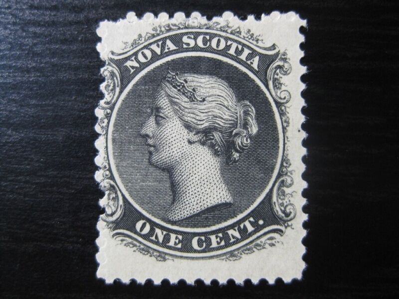 NOVA SCOTIA Sc. #8 scarce mint stamp! (1) SCV $12.00