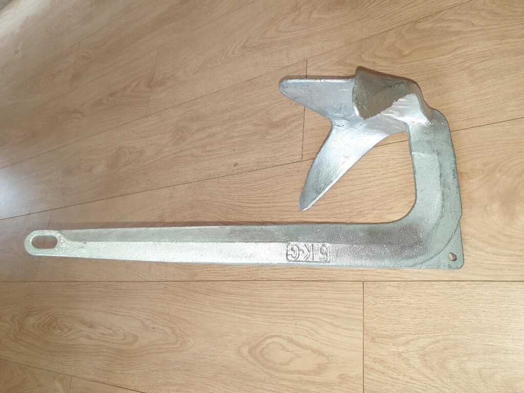Brand New! 5kg Galvanised Claw, Bruce Style Boat RIB, Anchor in Poole