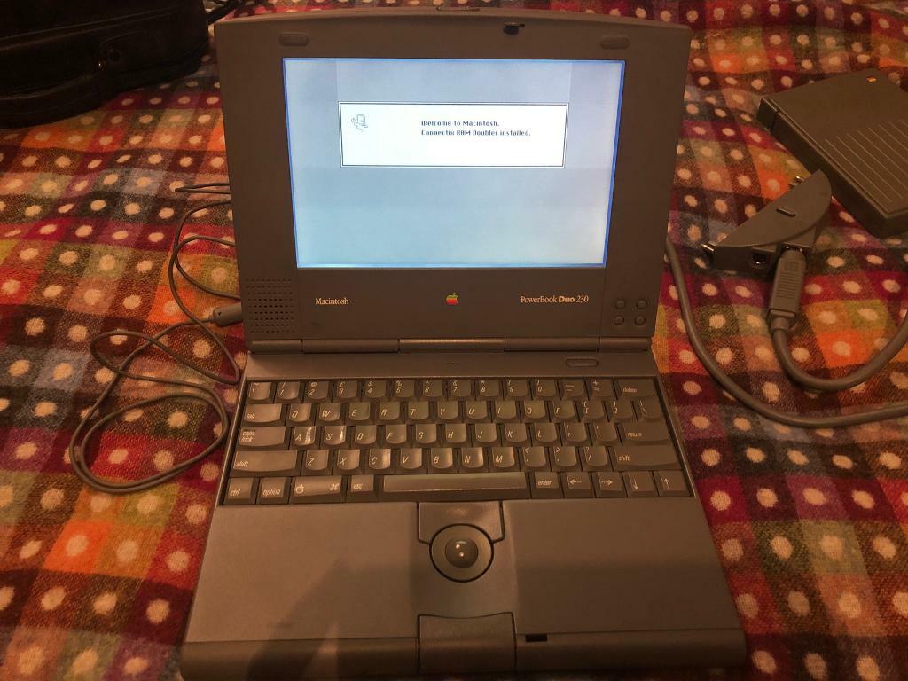 Vintage Apple Macintosh PowerBook Duo 230 laptop notebook computer 1992 ...