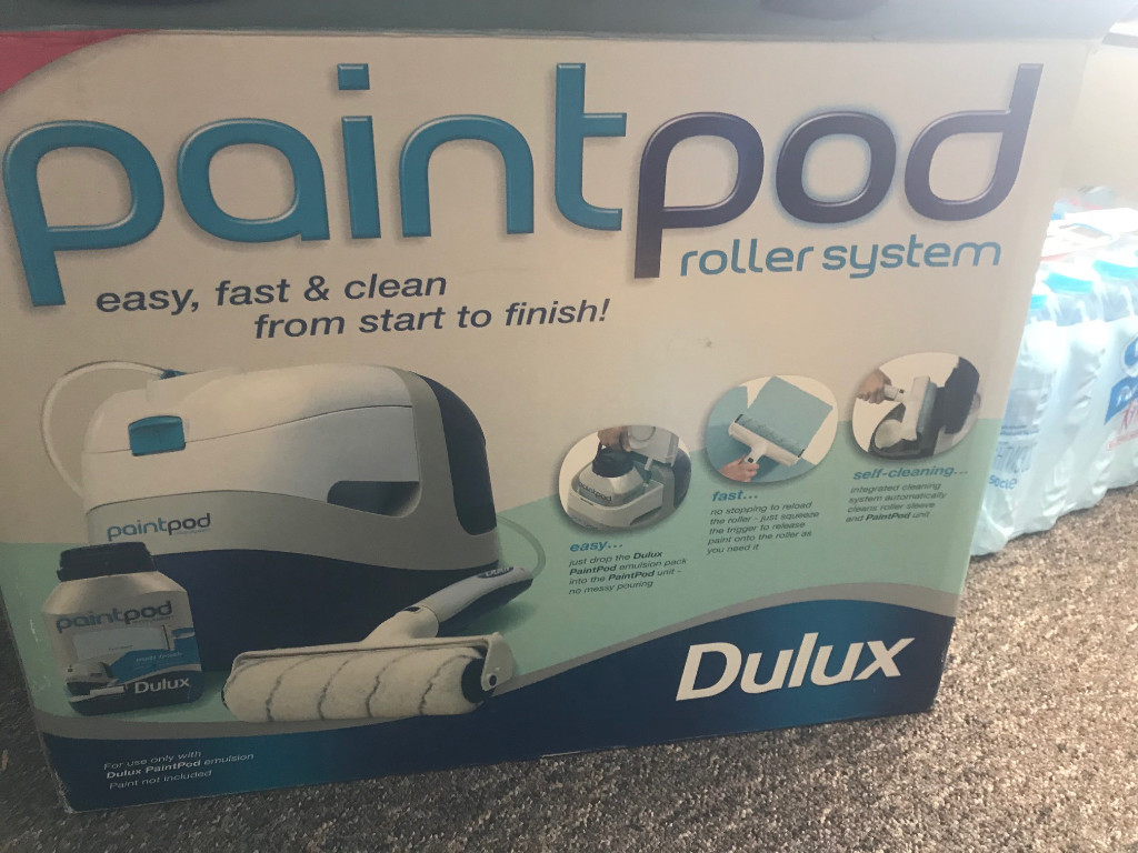 Dulux Paint Pod Roller Paint brush System used once PLEASE WATCH VIDEO