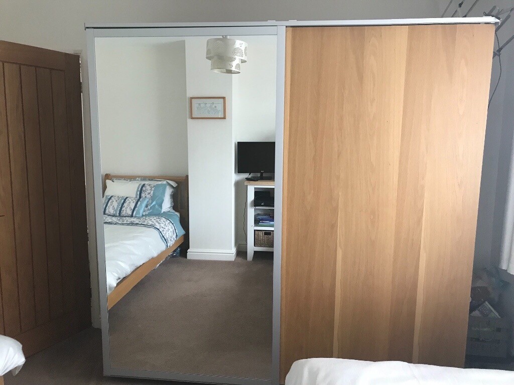 Oak Effect Ikea Wardrobe In Werrington Staffordshire Gumtree