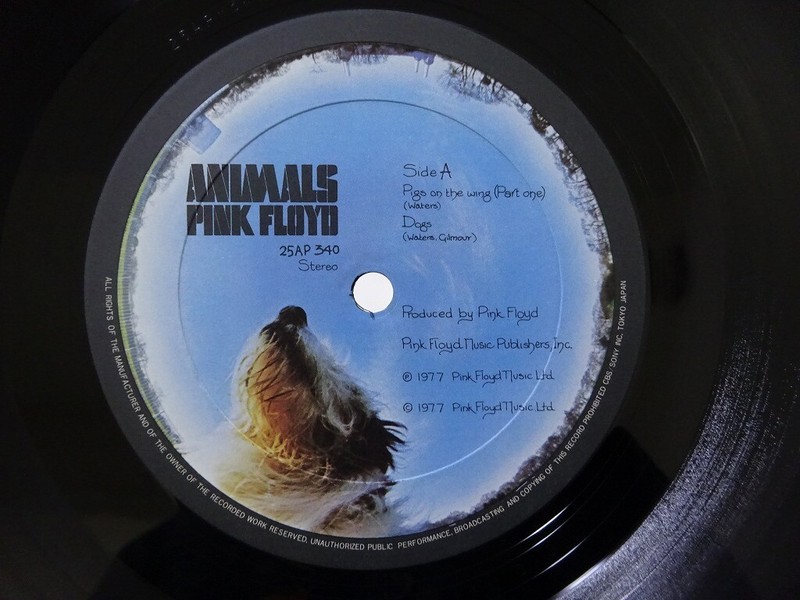洋楽 PINK FLOYD/ANIMALS/CBS/SONY 25AP340 LP Pink Floyd Animals CBS/Sony 25AP 340 Japan VINYL LP | eBay