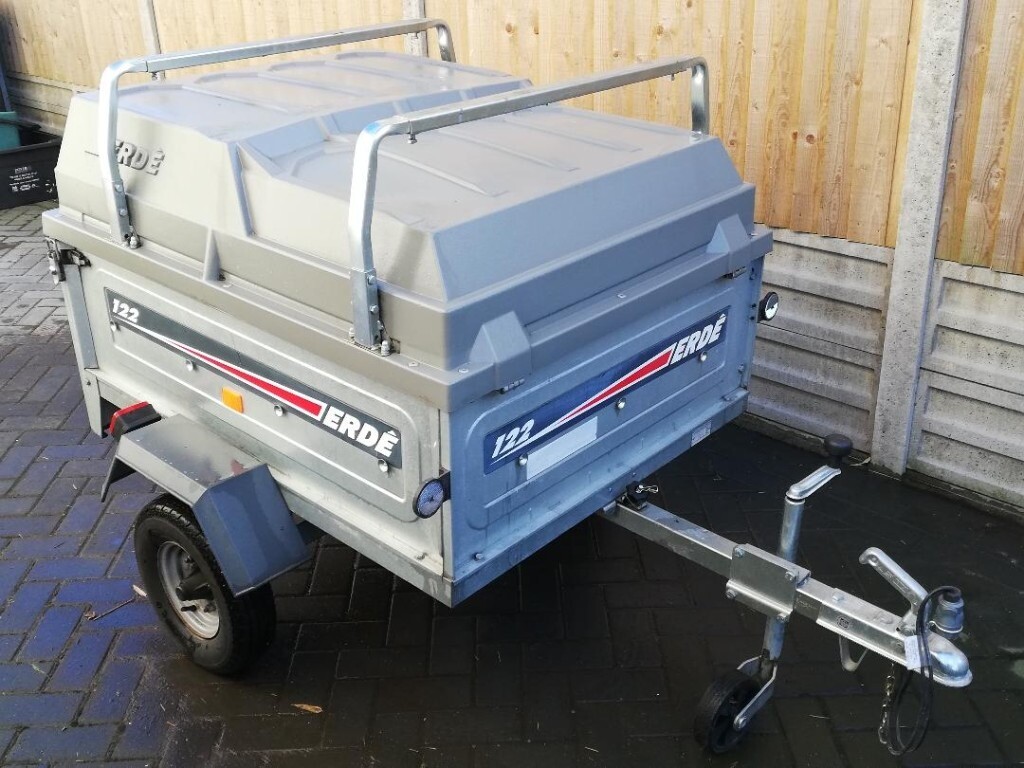 ERDE 122 Trailer with Lockable Hard Cover / Camping Trailer in Deal