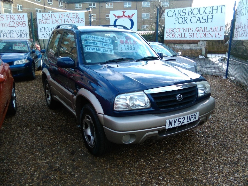 2002 Suzuki grand vitara 1.6 petrol manual gearbox only 59.000 miles 3 door  full history full mot