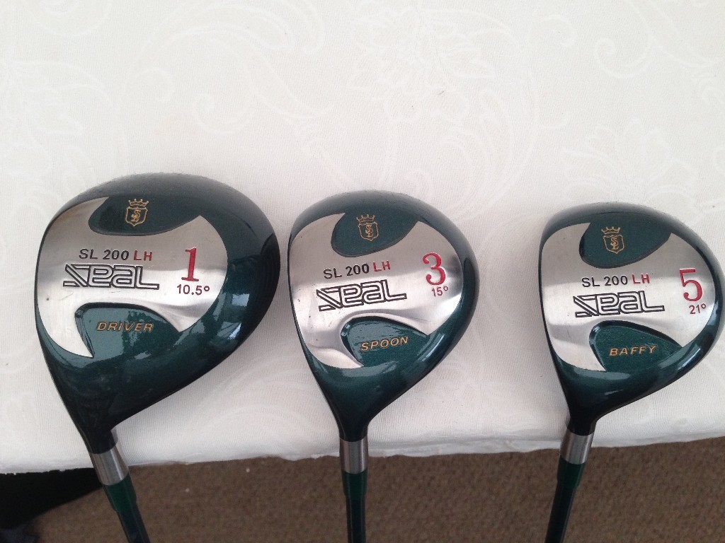 GOLF CLUBS Left HANDED WOODS 1 3 & 5 Woods with New Grips and