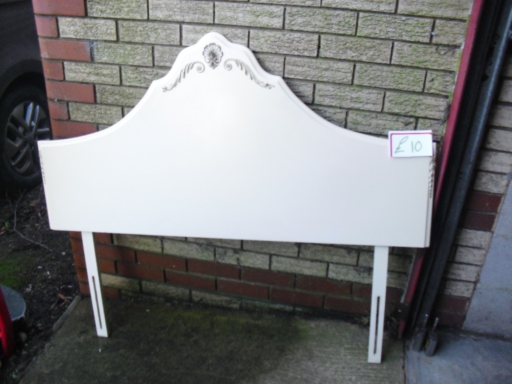 Lovely Jarman & Platt French Louis Style Headboard Original Ivory