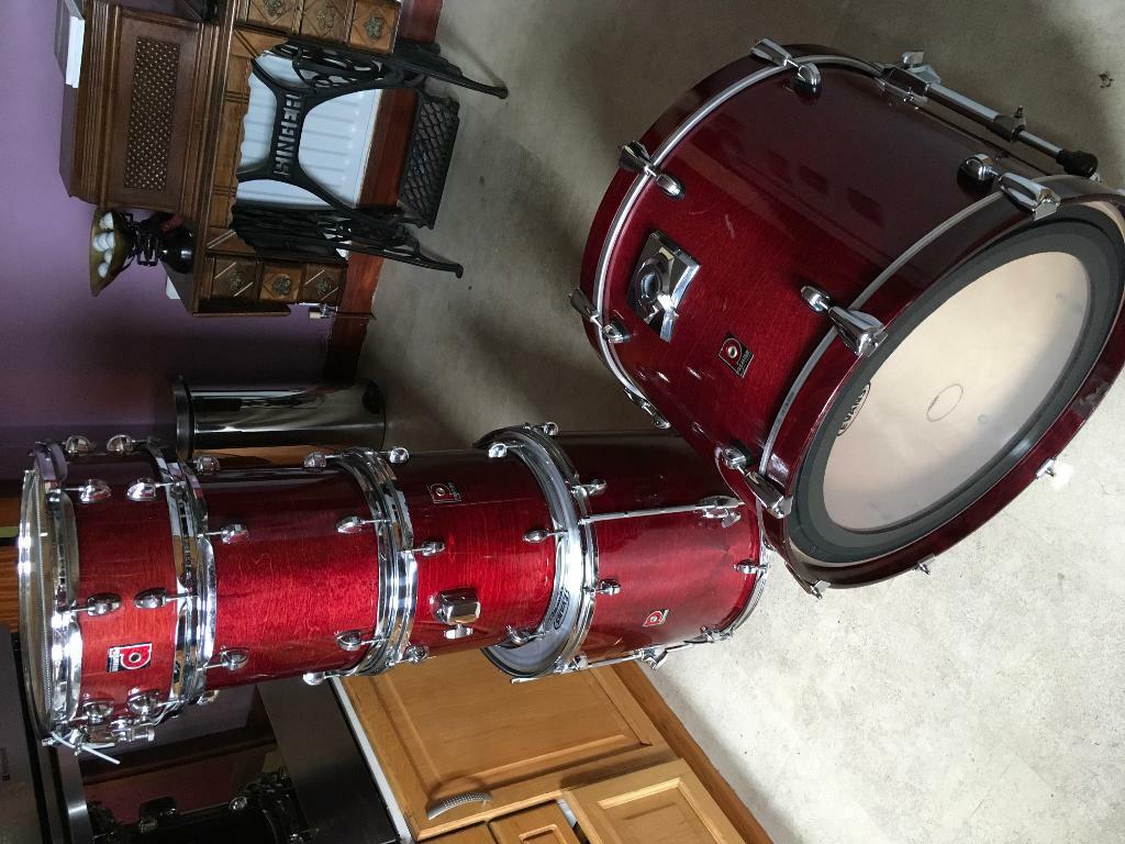 Vintage Premier XPK drums rosewood lacquer. in Paisley, Renfrewshire