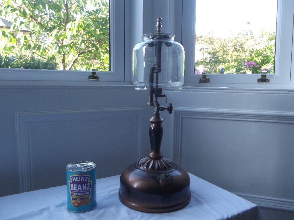 Antique Vintage 1920s Canadian Coleman Quick Lite Gas Lamp with Coleman