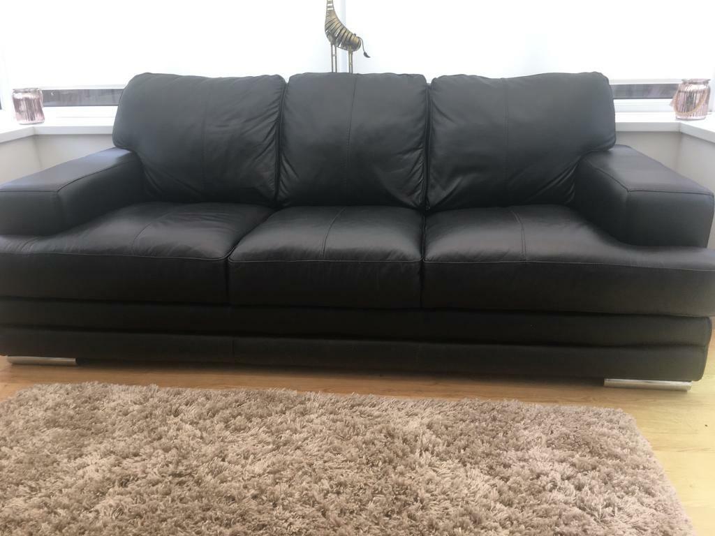 DFS LEATHER 3SEATER SOFA in Bransholme, East Yorkshire Gumtree