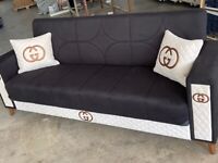 Gucci Sofa Bed With White Cushions