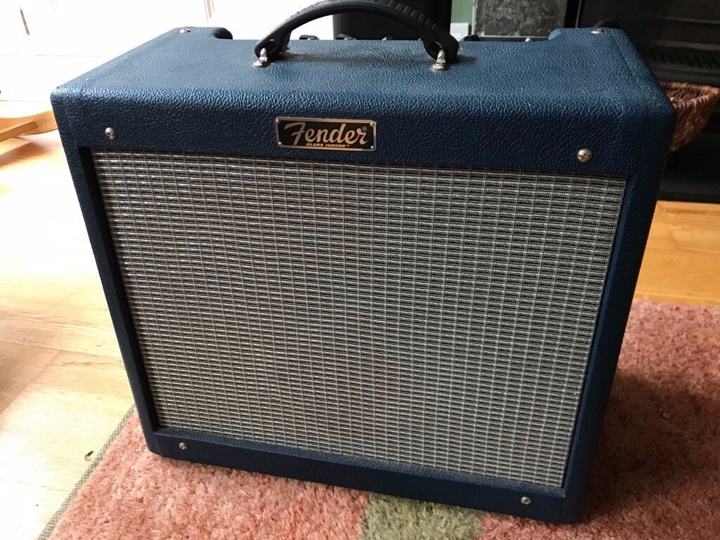 Fender Blues Junior Jr Limited 'Navy Blues' Edition Guitar Amplifier Mint Condition (Pick Up