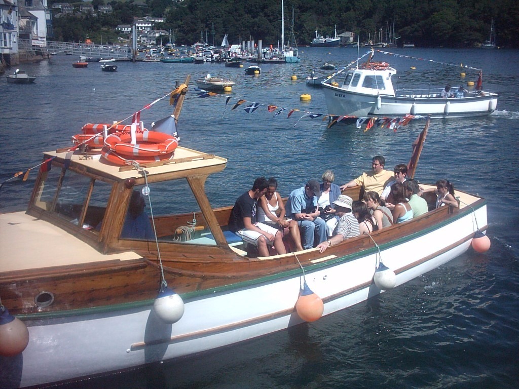 For sale 32 ft classic wooden passenger/ fishing boat Fowey Cornwall