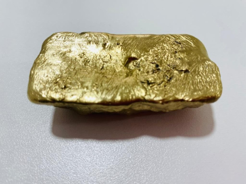 247 Grams Scrap Gold Bar For Gold Recovery Melted Different Computer Coins Pins