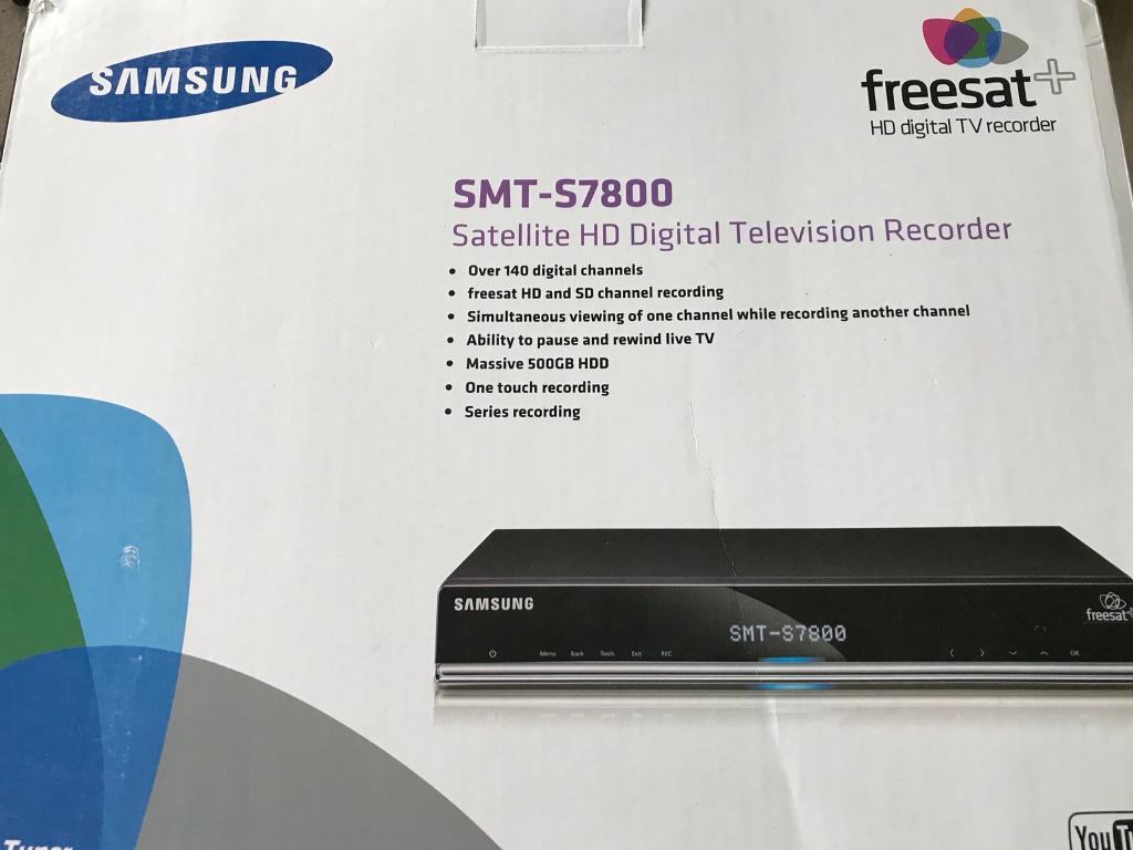 Samsung SMTS7800 (500GB) DVR Satellite HD TV Recorder Freesat+ Twin