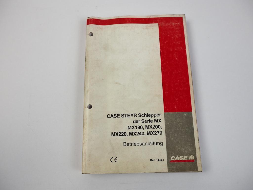 Case Steyr MX 180 200 220 240 270 Schlepper Betriebsanleitung 1999