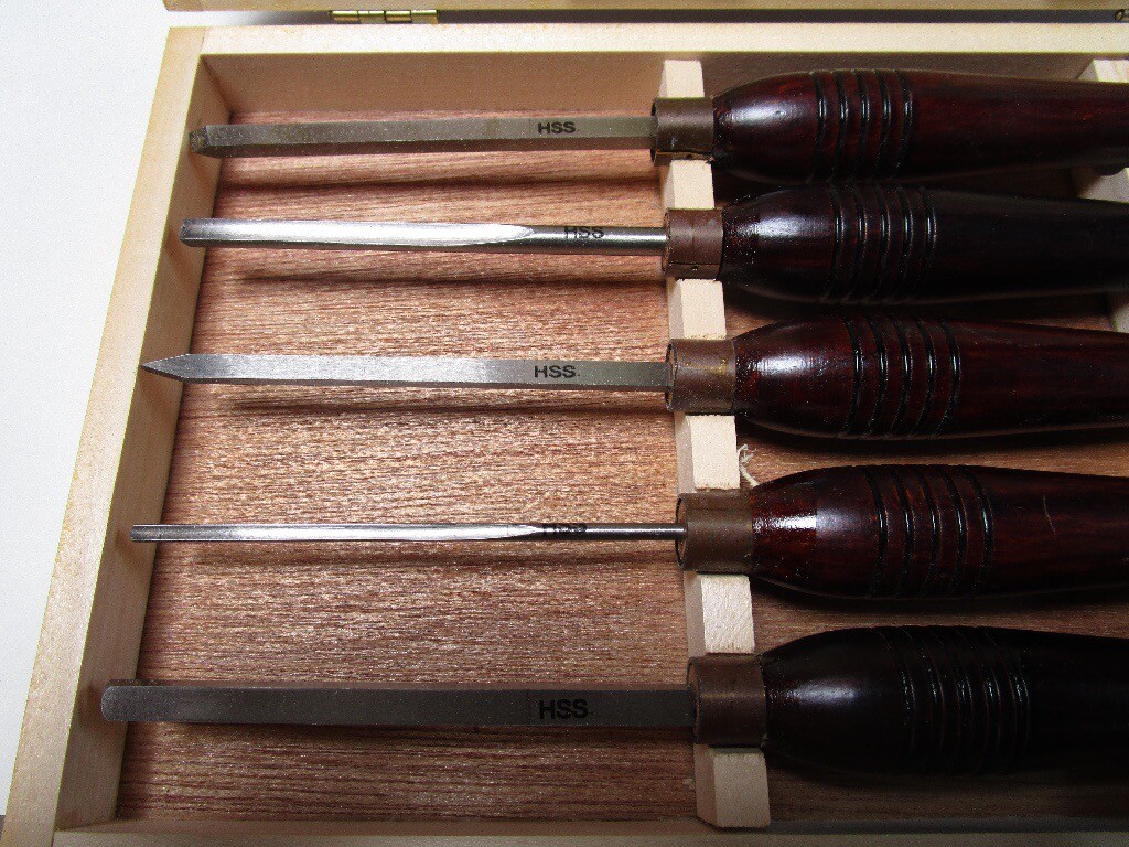 Woodturning Chisels set of 5 HSS Mini Chisels in Burgess Hill, West