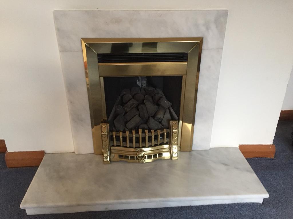 Marble fireplace hearth and surround. in Linlithgow, West Lothian