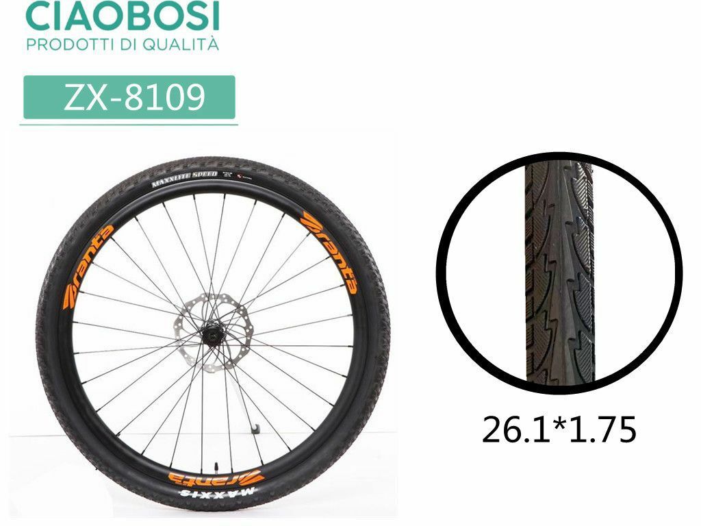 Copertone Ruota Pneumatico Bici Bicicletta Mtb Bike 26.1x1.75 Zx-8109 linq