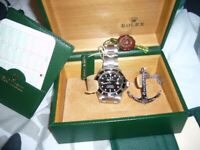 ROLEX SUBMARINER 16610 DATE (1999) COMPLETE VERY RARE SWISS ONLY DIAL MADE 1 YEAR ONLY MINT 