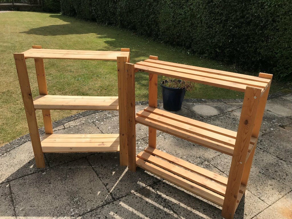 2 x Plain Unpainted Wooden Racks in Christchurch, Dorset Gumtree