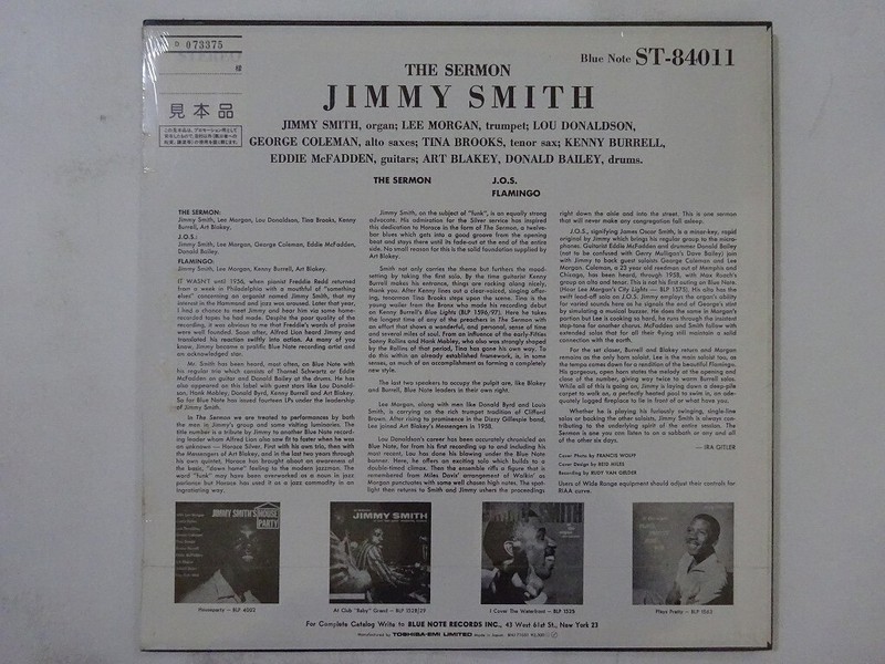 Jimmy Smith The Sermon! Blue Note BST 84011 Japan sealed