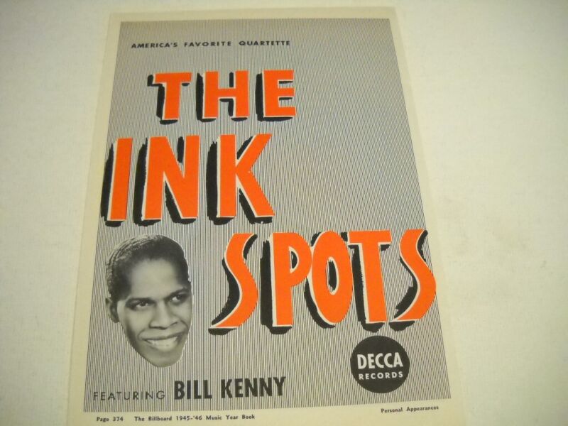 The INK SPOTS featuring BILL KENNY America