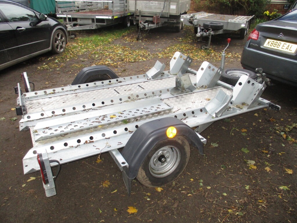 WOODFORD (750KG) TRIPLE MOTORCYCLE TRANSPORTER TRAILER.... in