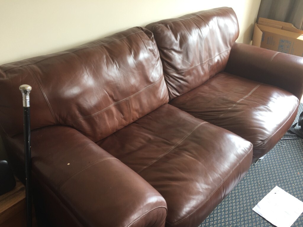 Brown Three Seater Sofa in Dundee Gumtree