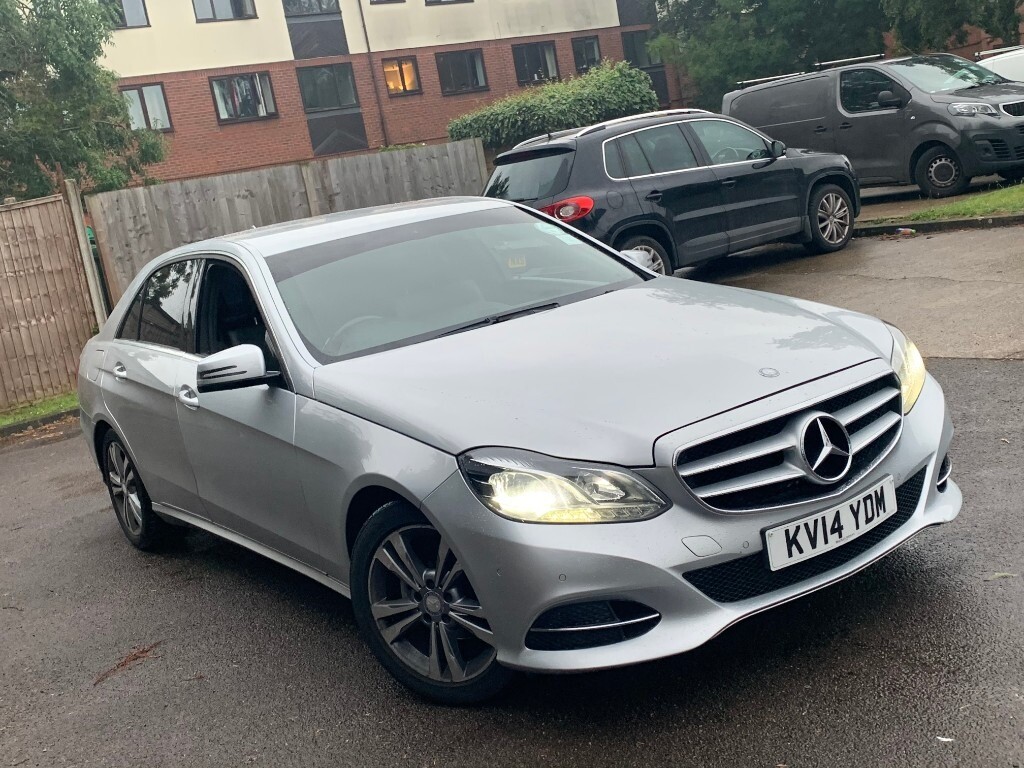 2014 MERCEDES BENZ E220 E CLASS CDI AUTOMATIC DIESEL LUXURY 7G PCO READY SILVER NO 5 SERIES