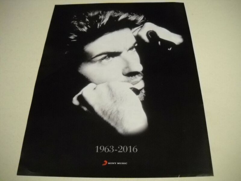 GEORGE MICHAEL 1963-2016 original Sony Music IN MEMORY Promo Poster Ad