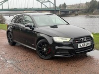2018 68 AUDI A3 1.0 TFSI 30 BLACK EDITION SPORTBACK 5DR PETROL MANUAL EURO 6 (S/