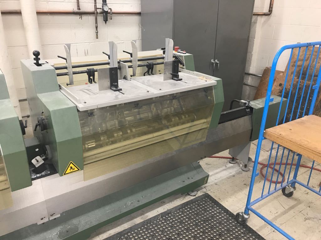 2000 MUELLER MARTINI PRESTO, 6 POCKET STITCHER, FOLDER, TRIMMER, COVER FEEDER